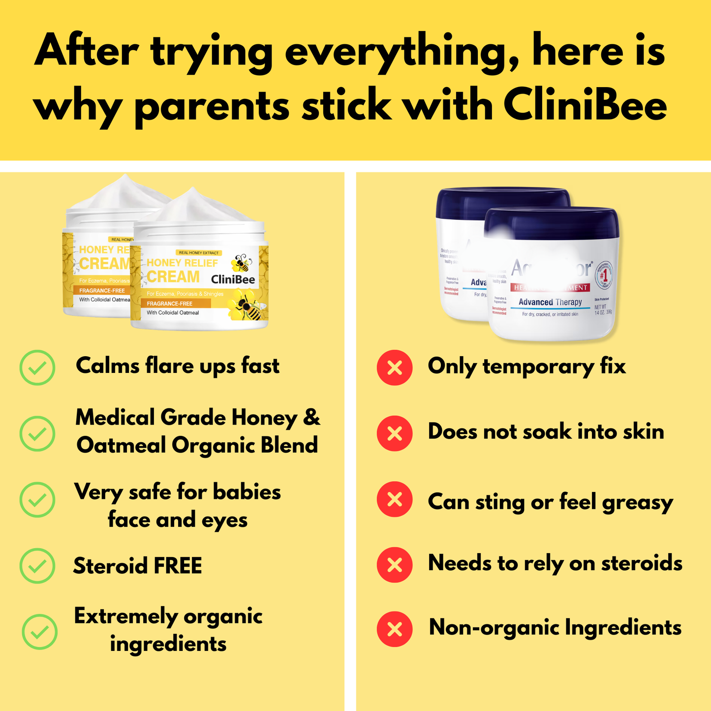 CliniBee Honey & Oatmeal Eczema Cream